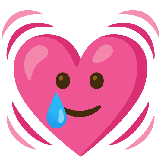 Combined Emoji - 1f493-1f972