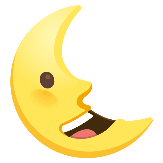 Combined Emoji - 1f31c-1f600