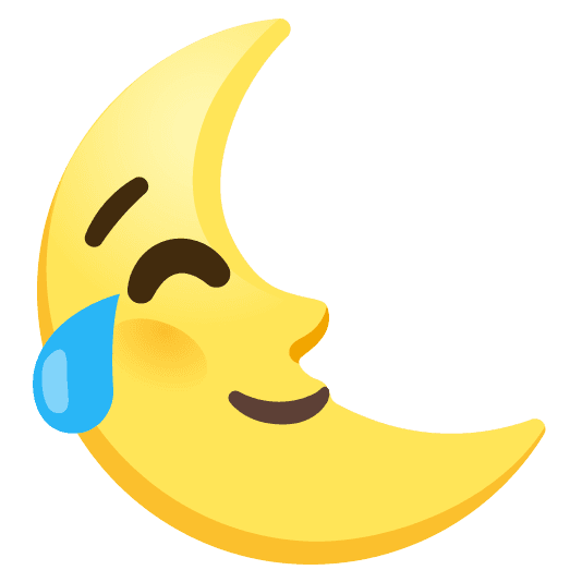 Combined Emoji - 1f31c-1f602