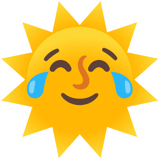 Combined Emoji - 1f31e-1f602