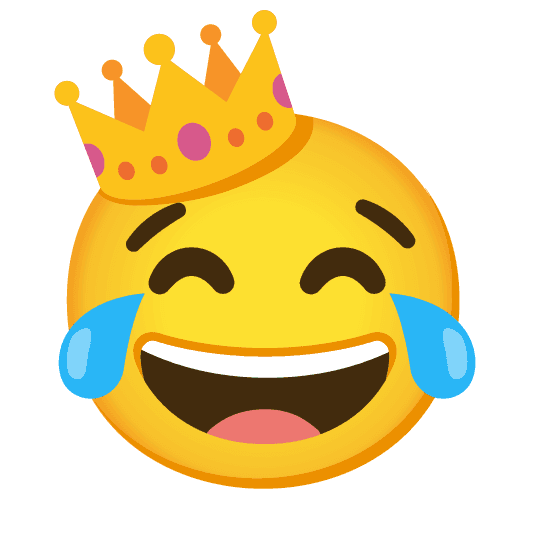 Combined Emoji - 1f451-1f602