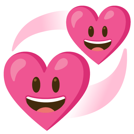 Combined Emoji - 1f49e-1f603