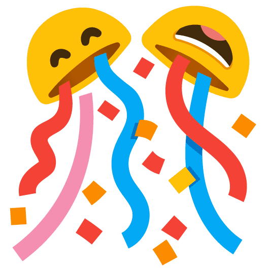 Combined Emoji - 1f38a-1f604