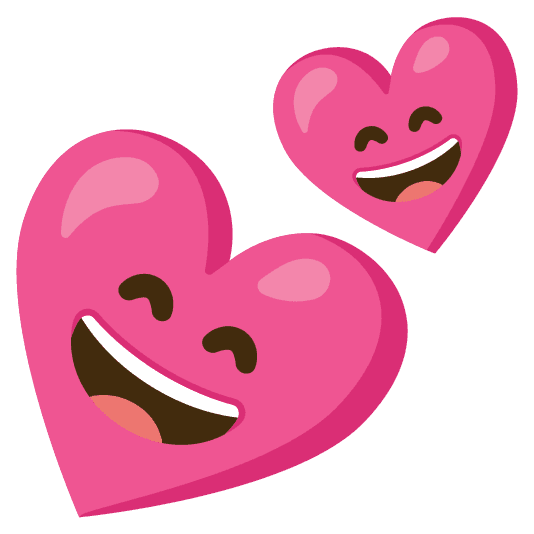 Combined Emoji - 1f495-1f604