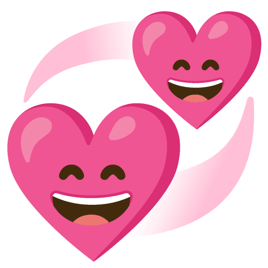 Combined Emoji - 1f49e-1f604