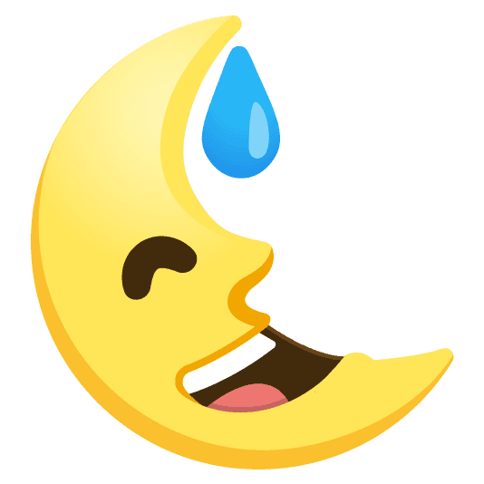 Combined Emoji - 1f31c-1f605