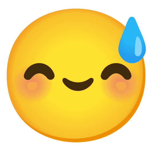 Combined Emoji - 1f605-1f60a