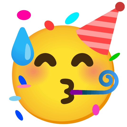 Combined Emoji - 1f605-1f973