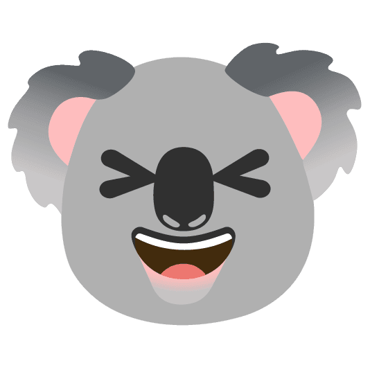 Combined Emoji - 1f428-1f606