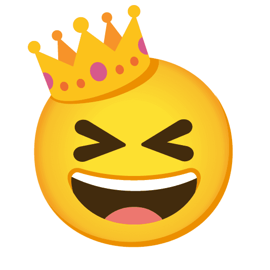 Combined Emoji - 1f451-1f606