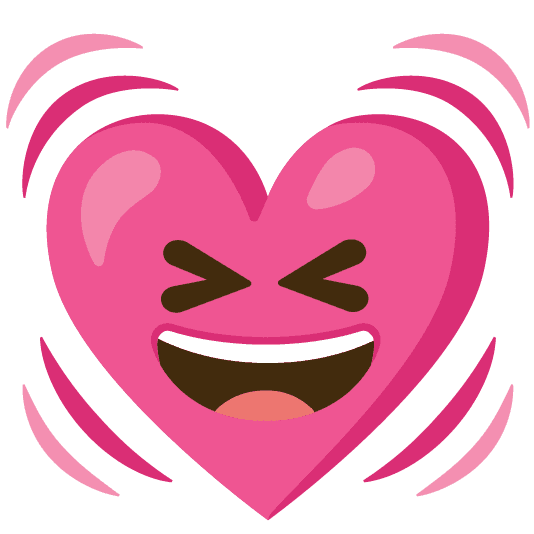 Combined Emoji - 1f493-1f606