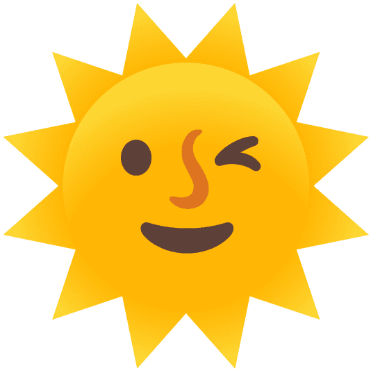 Combined Emoji - 1f31e-1f609