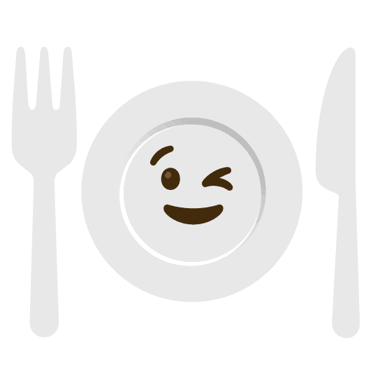 Combined Emoji - 1f37d-fe0f-1f609