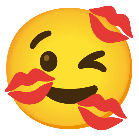 Combined Emoji - 1f48b-1f609