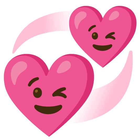 Combined Emoji - 1f49e-1f609