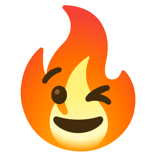 Combined Emoji - 1f525-1f609