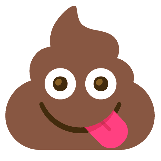 Combined Emoji - 1f4a9-1f60b