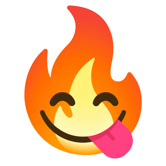 Combined Emoji - 1f525-1f60b