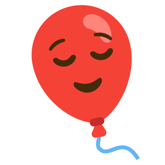 Combined Emoji - 1f388-1f60c