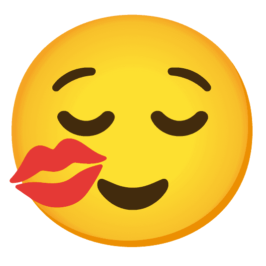 Combined Emoji - 1f48b-1f60c