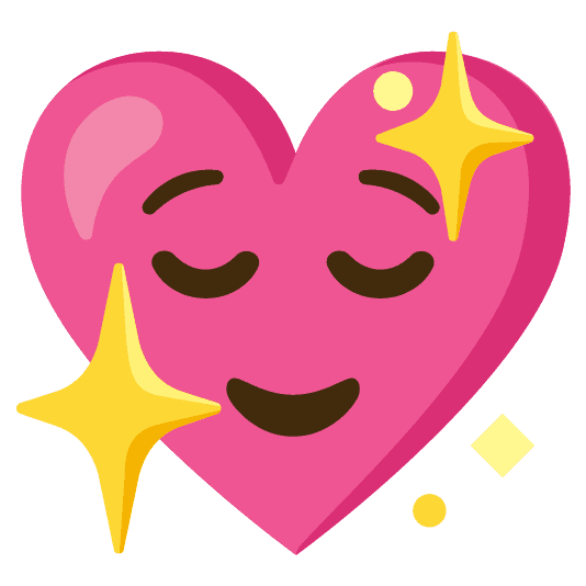 Combined Emoji - 1f496-1f60c