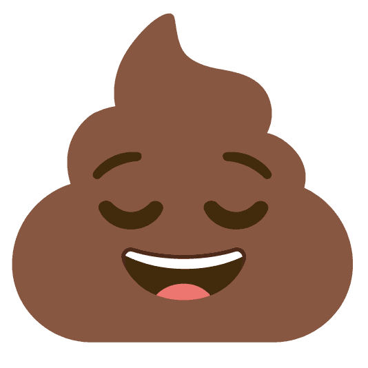 Combined Emoji - 1f4a9-1f60c