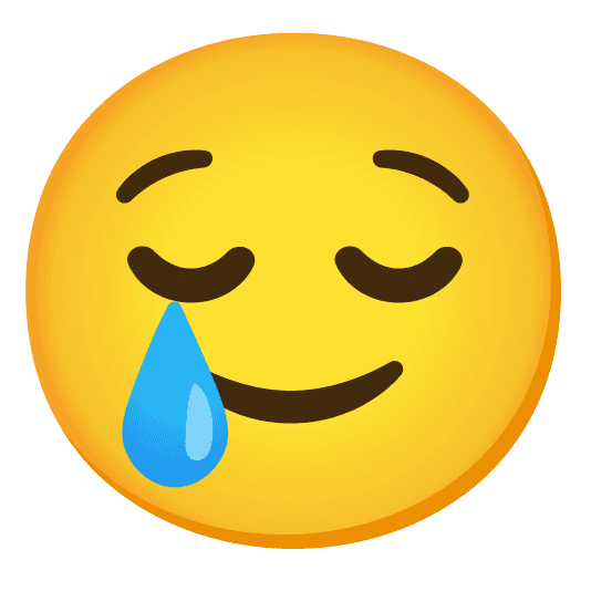 Combined Emoji - 1f60c-1f972