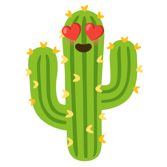 Combined Emoji - 1f335-1f60d