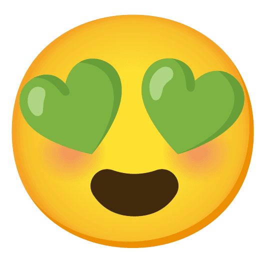 Combined Emoji - 1f49a-1f60d