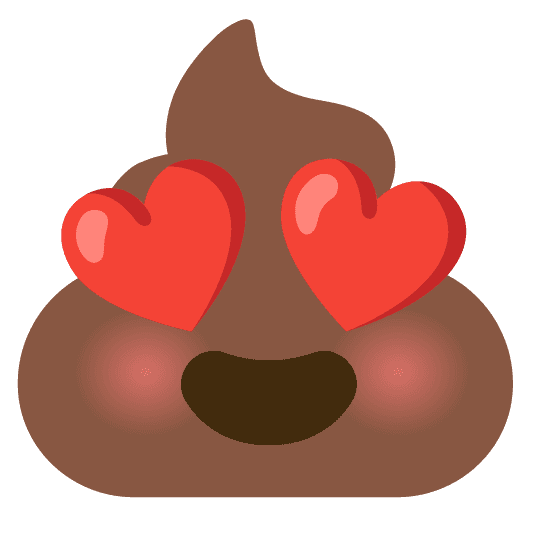 Combined Emoji - 1f4a9-1f60d