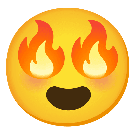 Combined Emoji - 1f525-1f60d