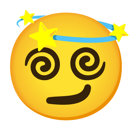 Combined Emoji - 1f4ab-1f60f