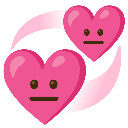 Combined Emoji - 1f49e-1f610