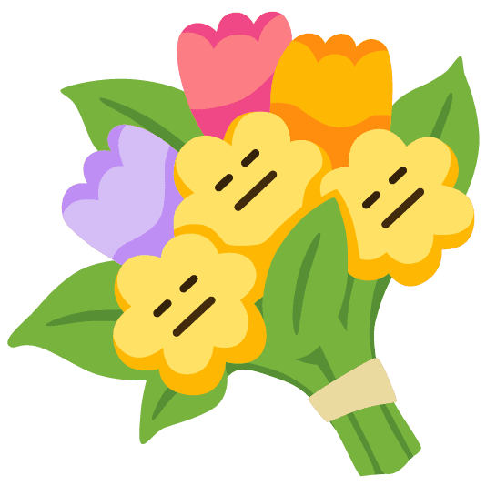 Combined Emoji - 1f490-1f611