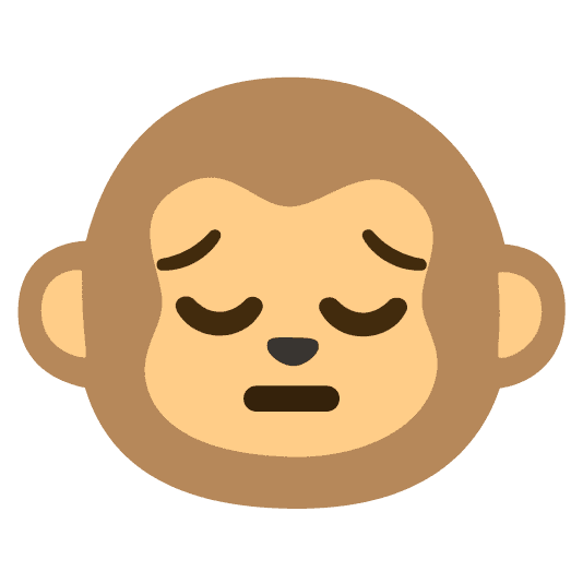 Combined Emoji - 1f435-1f614