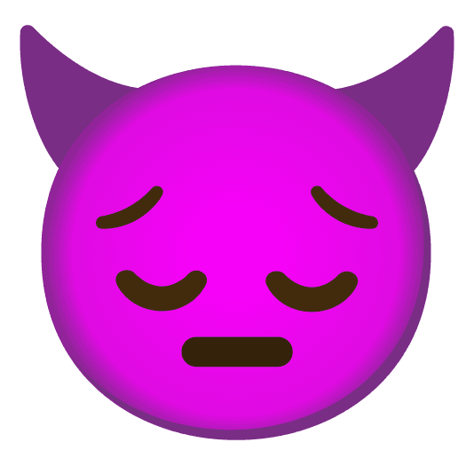 Combined Emoji - 1f47f-1f614