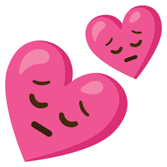 Combined Emoji - 1f495-1f614