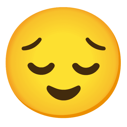 Combined Emoji - 1f60c-1f614