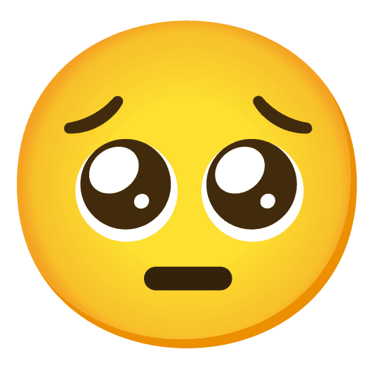 Combined Emoji - 1f614-1f97a