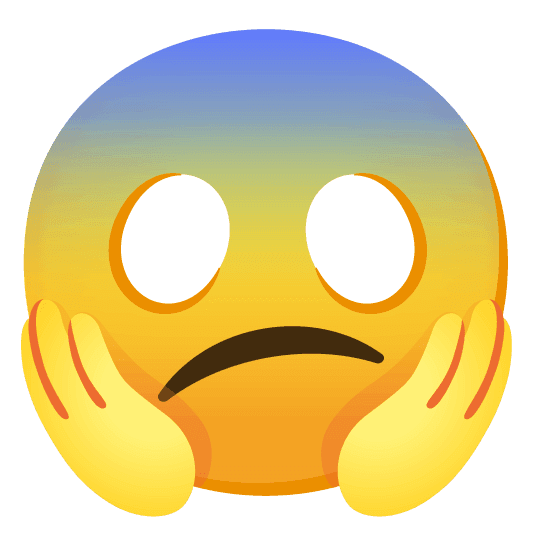 Combined Emoji - 1f615-1f631