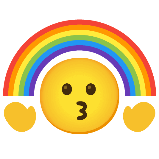 Combined Emoji - 1f308-1f617