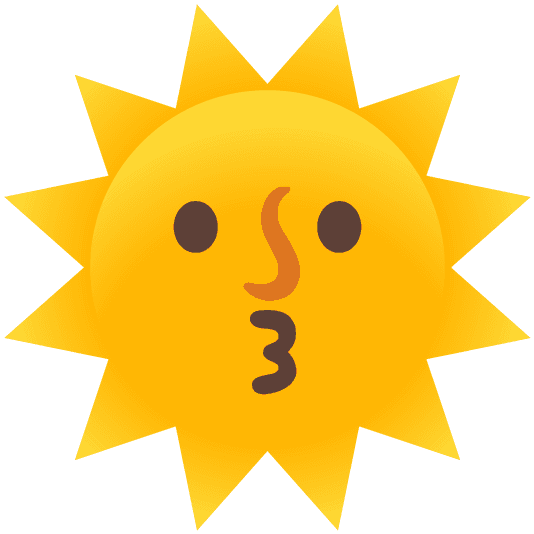 Combined Emoji - 1f31e-1f617