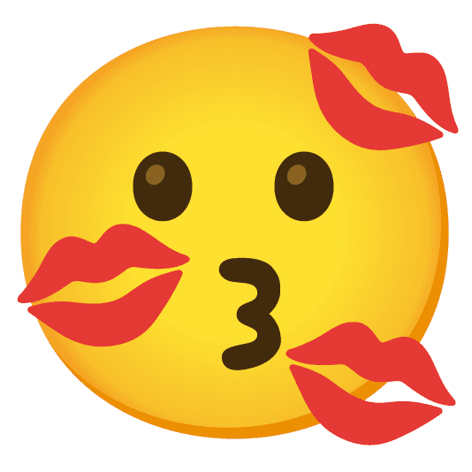 Combined Emoji - 1f48b-1f617