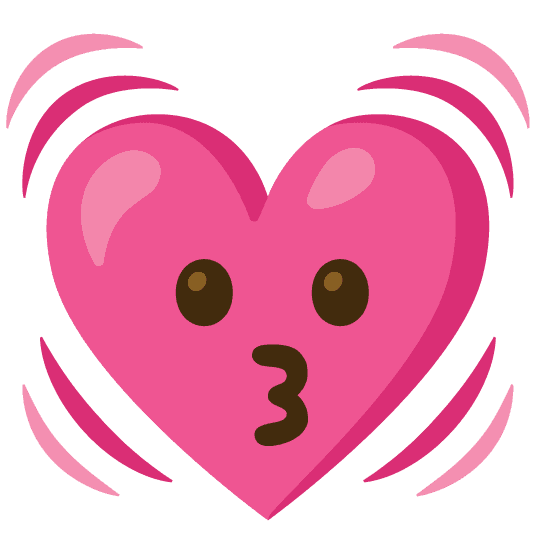 Combined Emoji - 1f493-1f617