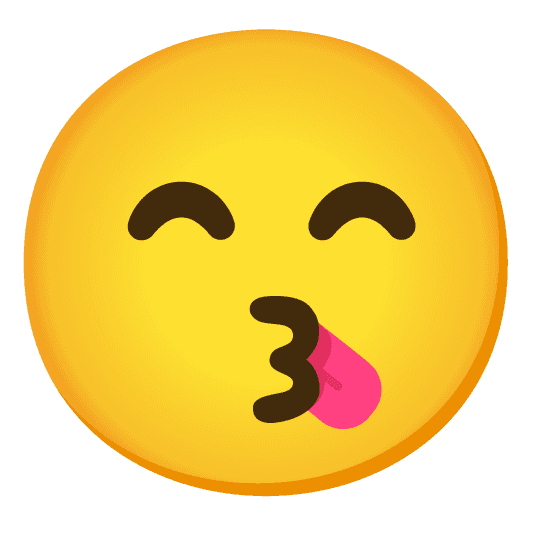 Combined Emoji - 1f60b-1f617