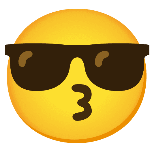 Combined Emoji - 1f60e-1f617