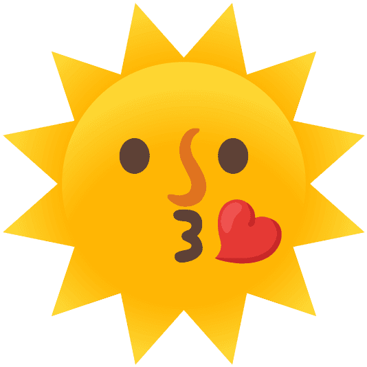 Combined Emoji - 1f31e-1f618