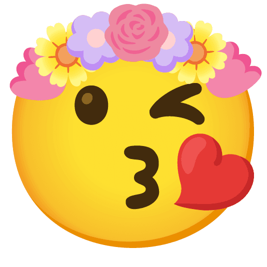 Combined Emoji - 1f337-1f618