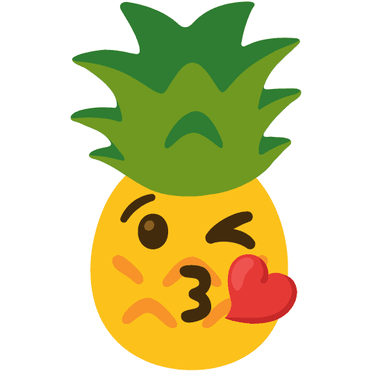 Combined Emoji - 1f34d-1f618