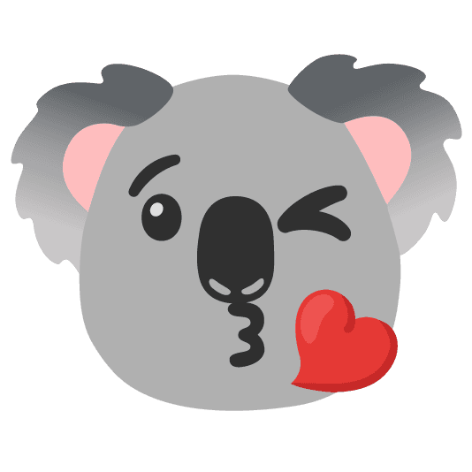 Combined Emoji - 1f428-1f618